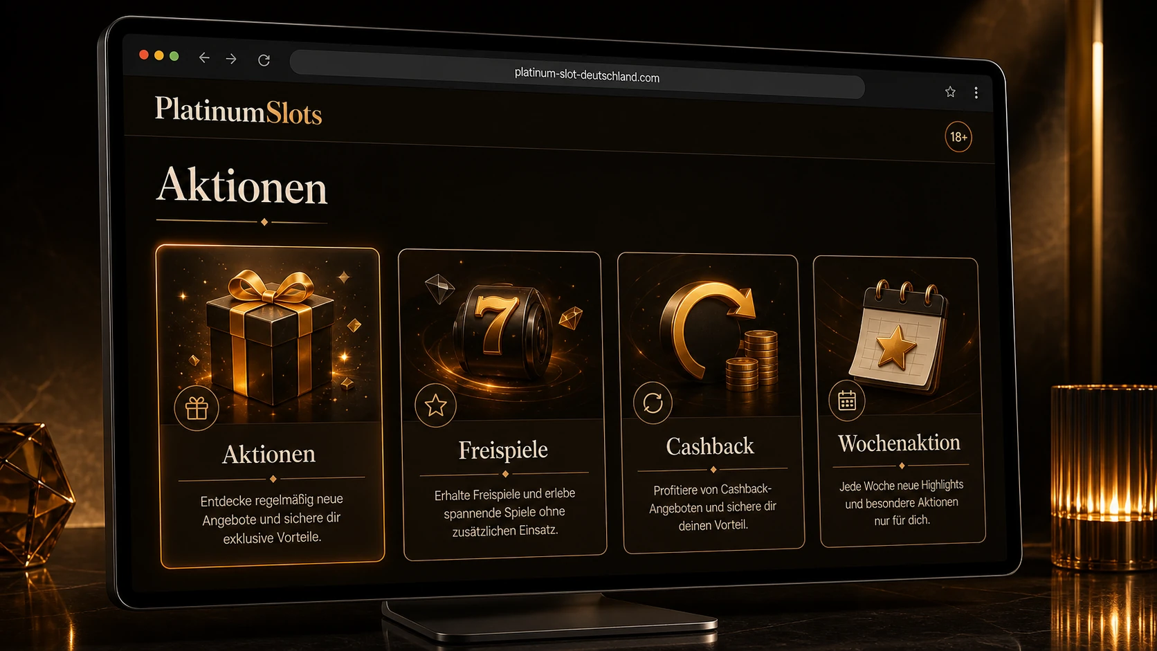 Welche Aktionen kann PlatinumSlots bereitstellen?